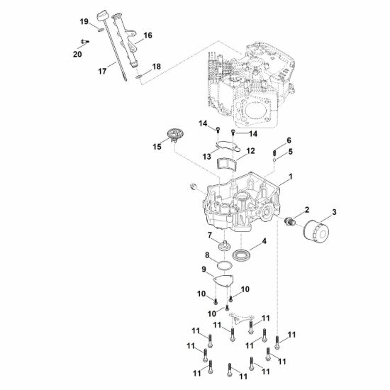 Picture of J - Meccanismo regolatore e coppa dell'olio EVC 7000.0 (EVC7000-0001)